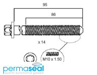 Permaseal Cylinder Head Bolt Set Thumbnail