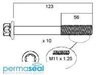 Permaseal Cylinder Head Bolt Set Thumbnail