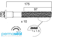 Permaseal Cylinder Head Bolt Set Thumbnail