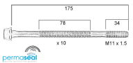 Permaseal Cylinder Head Bolt Set Thumbnail