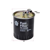 Sakura In-Line Diesel Fuel Filter (Cross Ref: Ryco Z667 / Mercedes-Benz 6460920001) Thumbnail