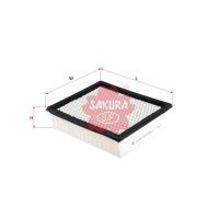 Sakura Engine Air Filter (Cross Ref: FA3199, A-1927, Ryco A1411) Thumbnail