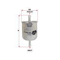 Sakura In-Line Fuel Filter Replacement for Nissan, Mazda, Isuzu, Holden, and Ford Thumbnail