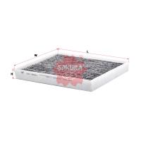 Sakura Activated Carbon Interior Cabin Air Filter Thumbnail