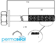Permaseal Cylinder Head Bolt Set Thumbnail