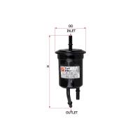 Sakura In-Line EFI Fuel Filter Replacement for Kia Rio (Interchangeable with Ryco Z603 / OEM OK30A13480) Thumbnail