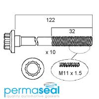 Permaseal Cylinder Head Bolt Set Thumbnail