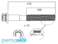 Permaseal Cylinder Head Bolt Set Thumbnail
