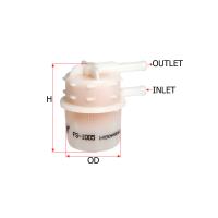 Sakura In-Line Fuel Filter (Replaces Mitsubishi MB433475, Ryco Z346) Thumbnail