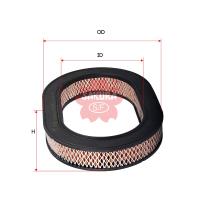 Sakura Engine Air Filter (Interchangeable with FA3126, A-1020, Ryco A341) Thumbnail