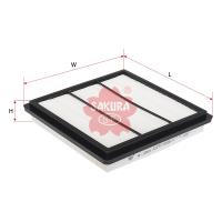 Sakura Air Filter Interchangeable with FA3211 A-1053 Ryco A489 Thumbnail