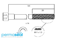 Permaseal Cylinder Head Bolt Set Thumbnail