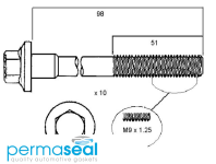 Permaseal Cylinder Head Bolt Set Thumbnail
