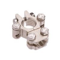 Projecta Satin Forged Brass Negative Saddle Battery Terminal with Dual Auxiliary Thumbnail