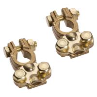 Projecta Brass Battery Small Terminal Set - Positive and Negative Pair Thumbnail