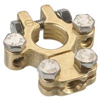 Projecta Forged Brass Saddle Terminal Clamp with Dual Auxiliary Connections (Negative) Thumbnail